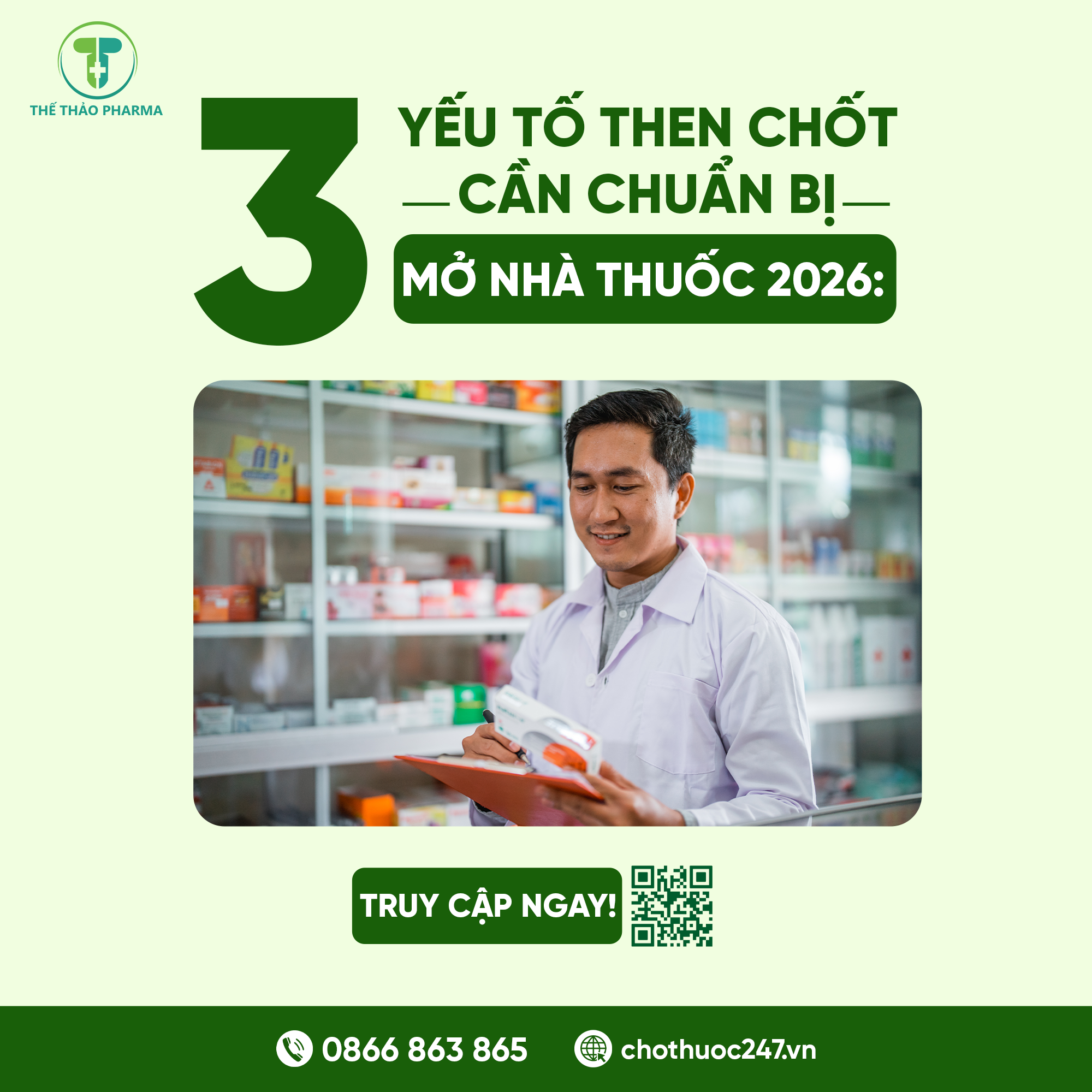 Mở Nhà Thuốc Năm 2026: 3 Yếu Tố "Sống Còn" Dược Sĩ Cần Chuẩn Bị